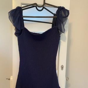 Wilfred aritzia blue dress eldorado